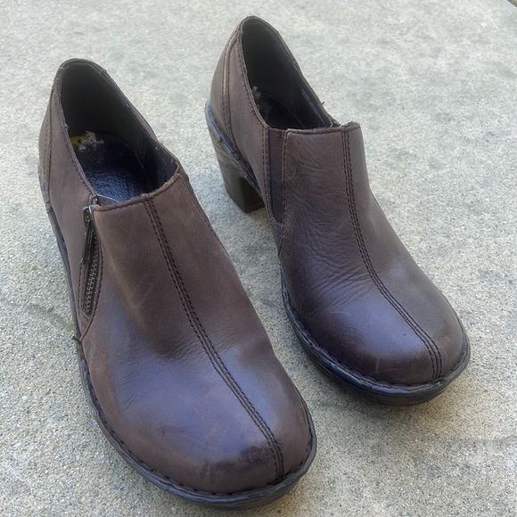 Born Madigan Brown Leather Women's Bootie Size 9 - Picture 1 of 11